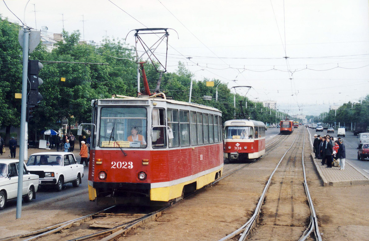 Уфа, 71-605А № 2023; Уфа, Tatra T3D № 3138; Уфа — Закрытые трамвайные линии
