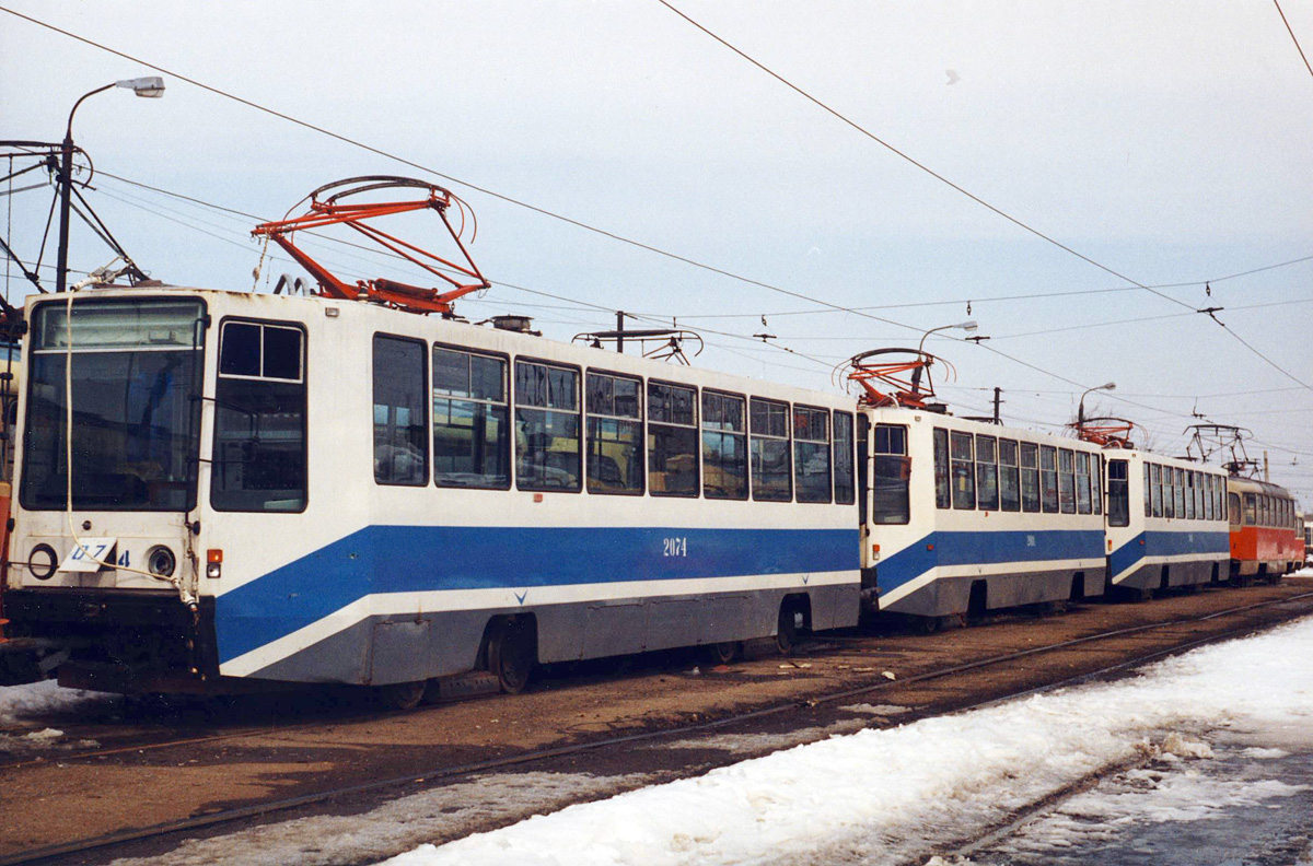 Уфа, 71-608К № 2074; Уфа — Исторические фотографии; Уфа — Трамвайное депо № 2 на Севастопольской улице (закрыто)