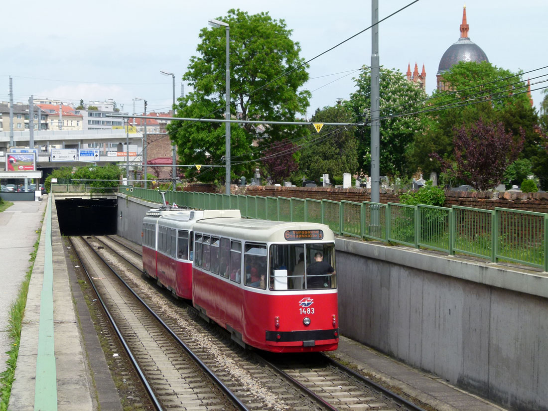 Вена, Bombardier Type c5 № 1483; Вена — Подземный трамвай — USTRABA (Unterpflasterstrassenbahn)