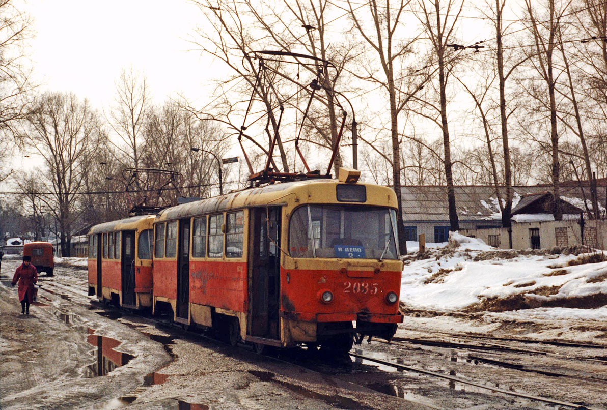Ufa, Tatra T3SU № 2035; Ufa — Closed tramway lines; Ufa — Historic photos