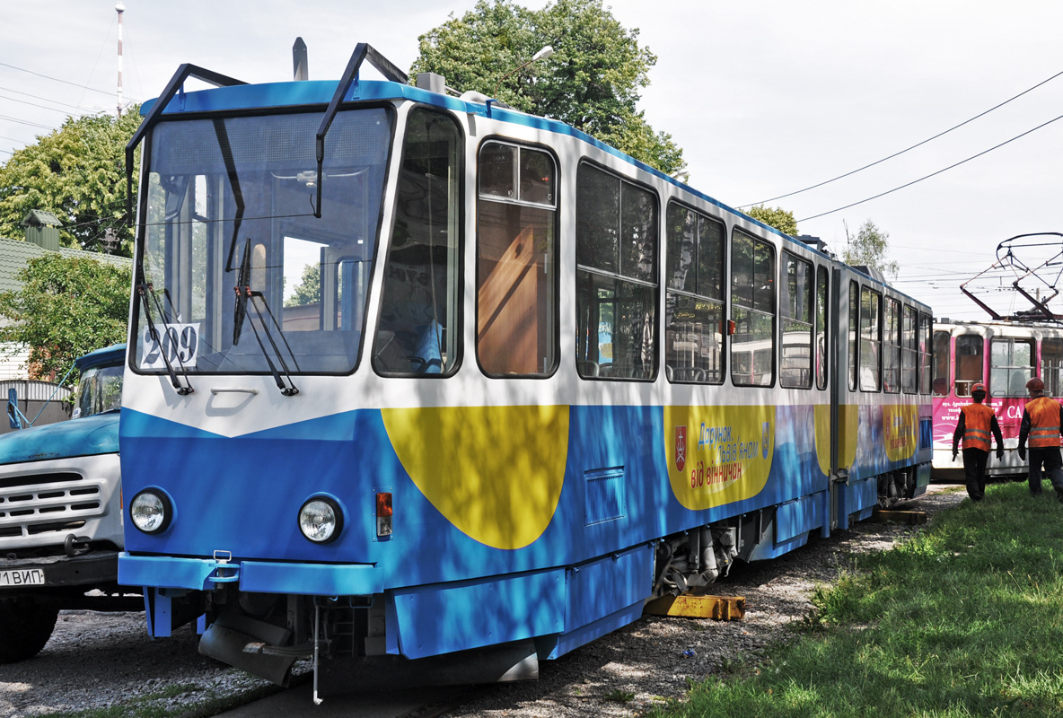 Винница, Tatra KT4SU № 209; Винница — Отправка вагонов во Львов