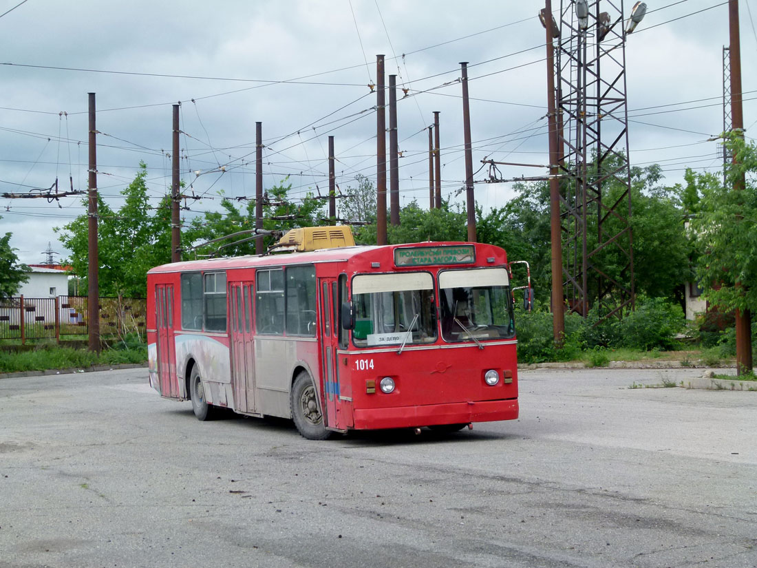 Стара-Загора, ЗиУ-682УП НРБ № 1014; Стара-Загора — Тролейбусно депо • Троллейбусное депо