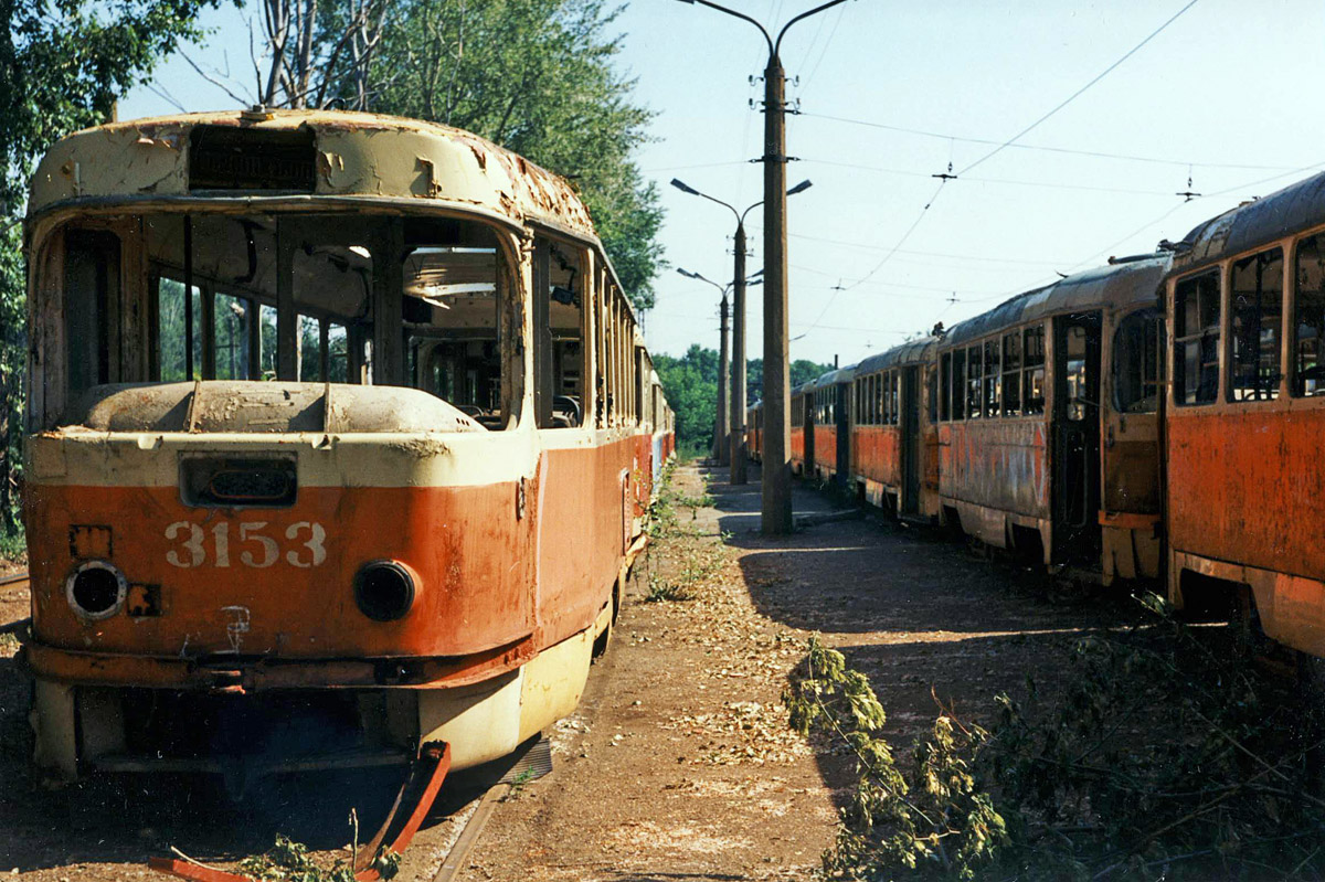 Oufa, Tatra T3SU (2-door) N°. 3153; Oufa — Historic photos; Oufa — Tramway Depot No. 2 (formerly No. 3)
