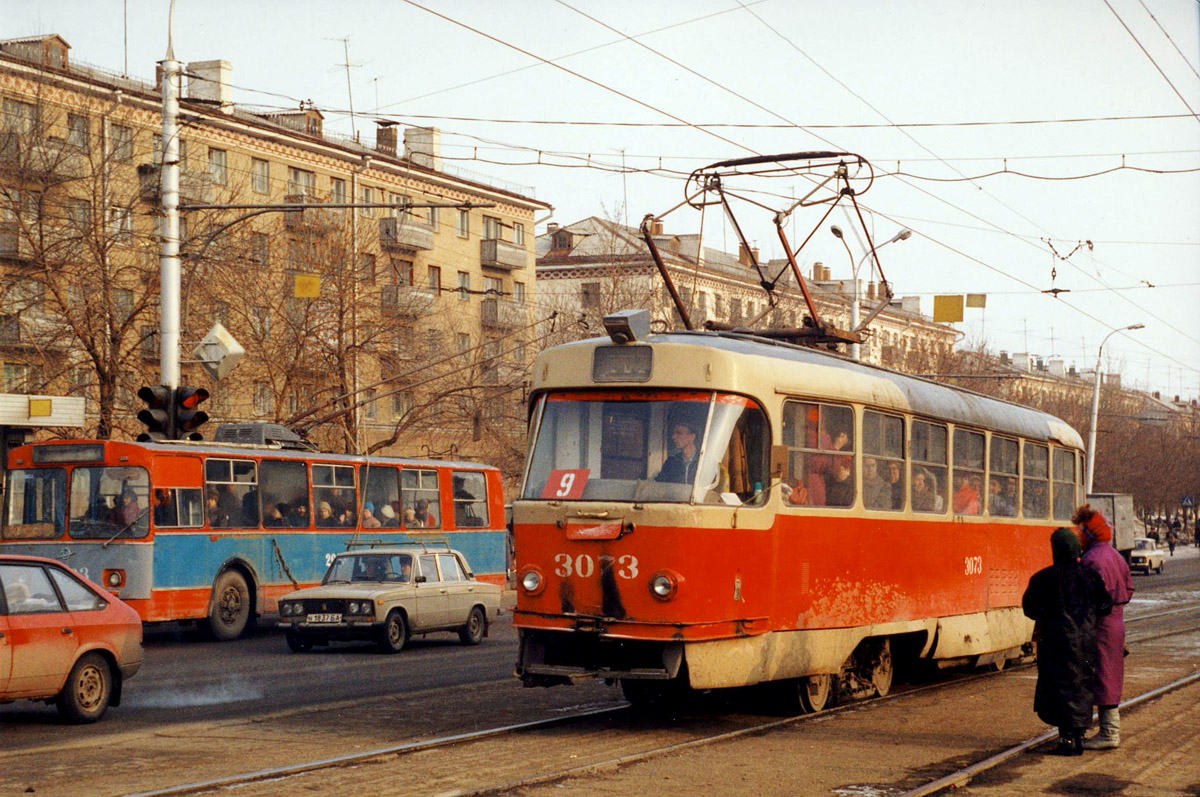 Уфа, Tatra T3SU № 3073; Уфа — Закрытые трамвайные линии; Уфа — Исторические фотографии