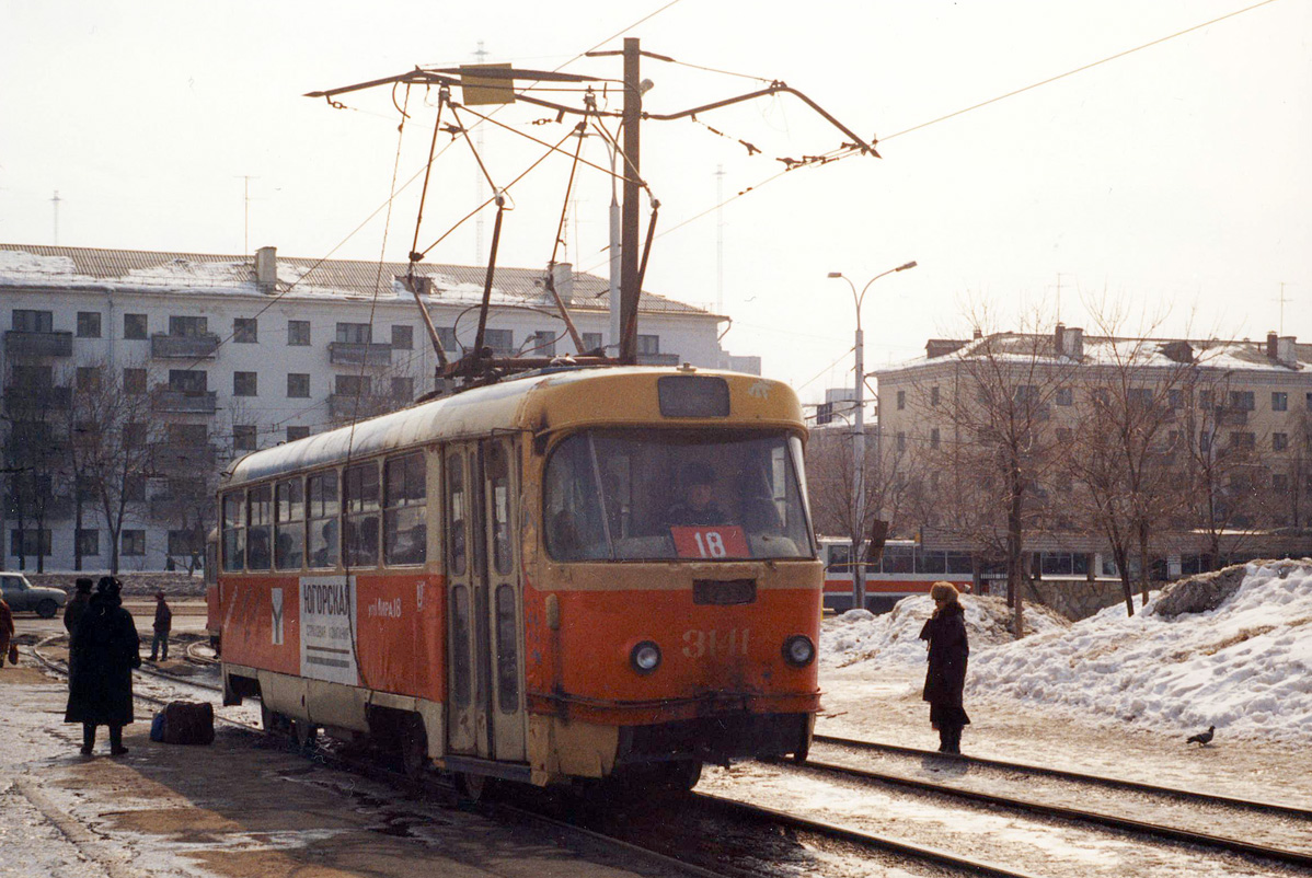 Уфа, Tatra T3SU (двухдверная) № 3141; Уфа — Исторические фотографии