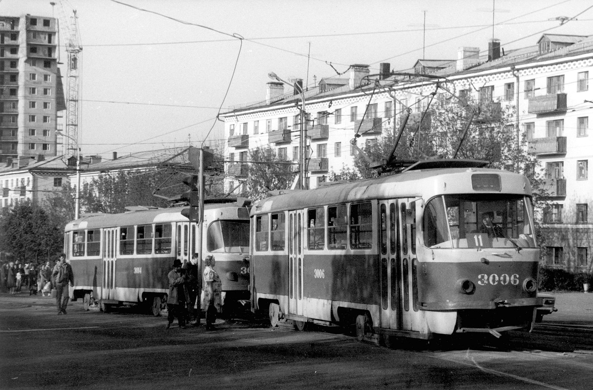 Уфа, Tatra T3SU № 3006; Уфа, Tatra T3SU № 3014; Уфа — Закрытые трамвайные линии; Уфа — Исторические фотографии