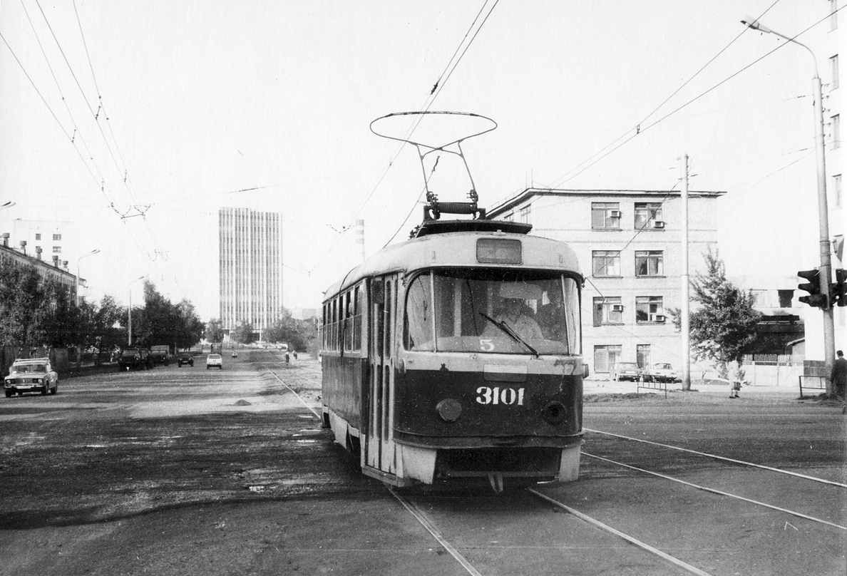 Уфа, Tatra T3SU (двухдверная) № 3101; Уфа — Исторические фотографии