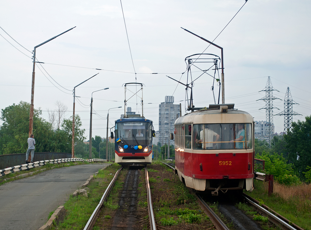 Kijiva, Tatra T3SU № 5952; Kijiva, K1 № 324; Kijiva — Trip dedicated to the 120th anniversary of the tram traffic in Kyiv