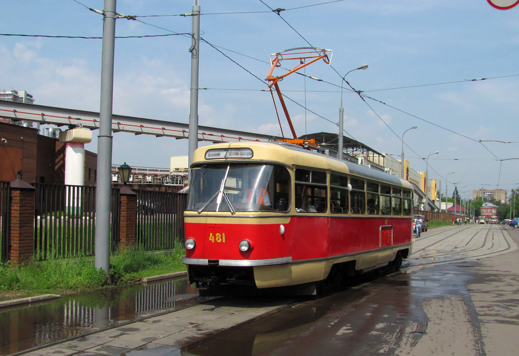 Москва, Tatra T3SU (двухдверная) № 481