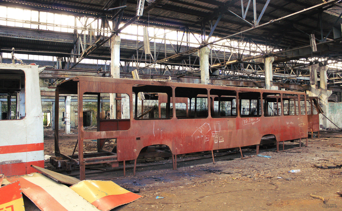 Kijevas — Kyiv plant of electric transport. Old yard at Lybidska