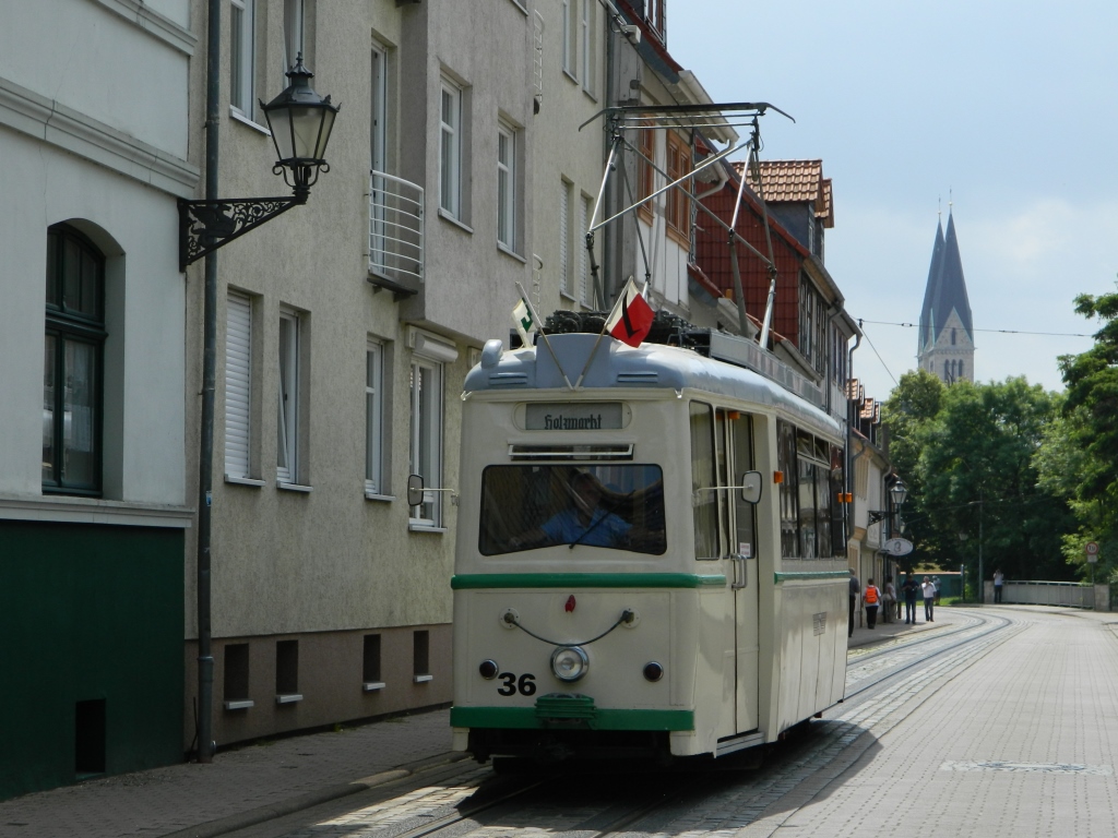 Halberstadt, LOWA ET54 Nr 36; Halberstadt — Anniversary: 125 years of Halberstadt tramway (30.06.2012) • Jubiläum: 125 Jahre Halberstädter Straßenbahn (30.06.2012)