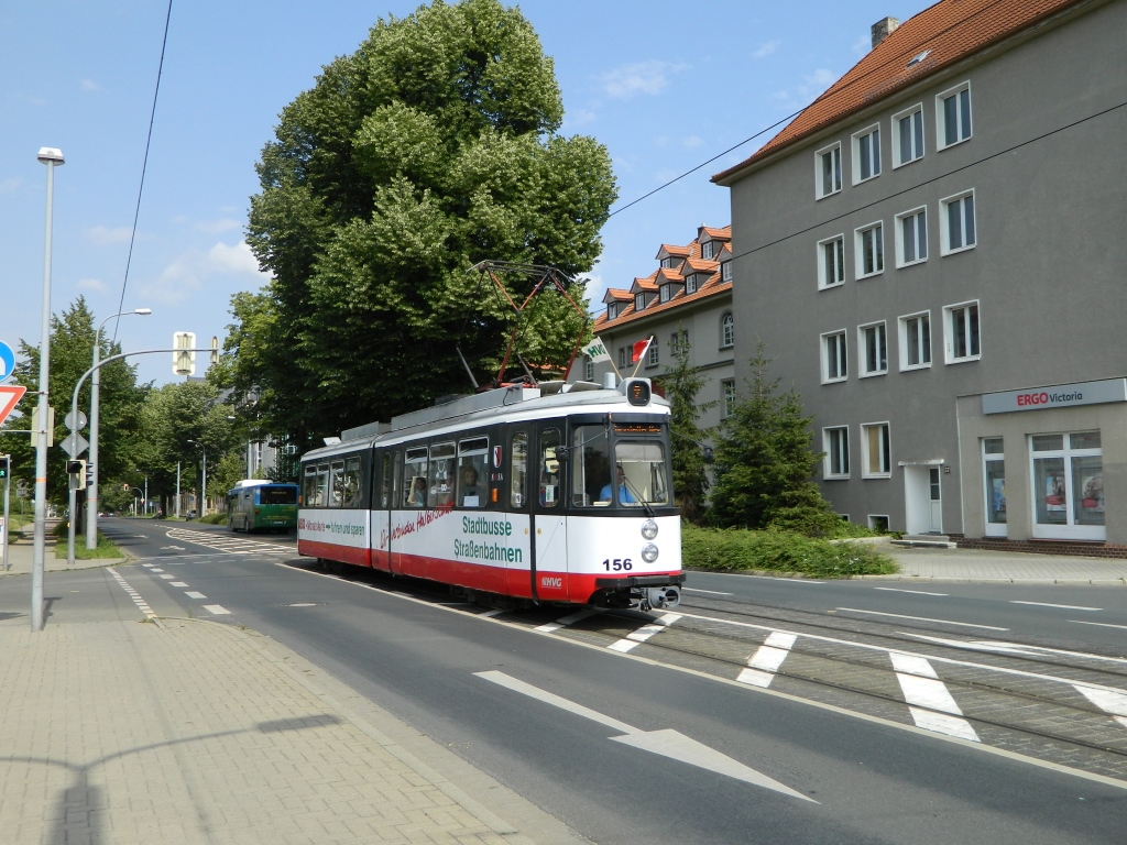 Хальберштадт, Esslingen GT4 № 156; Хальберштадт — Юбилей: 125 лет Хальберштадтскому трамваю (30.06.2012)
