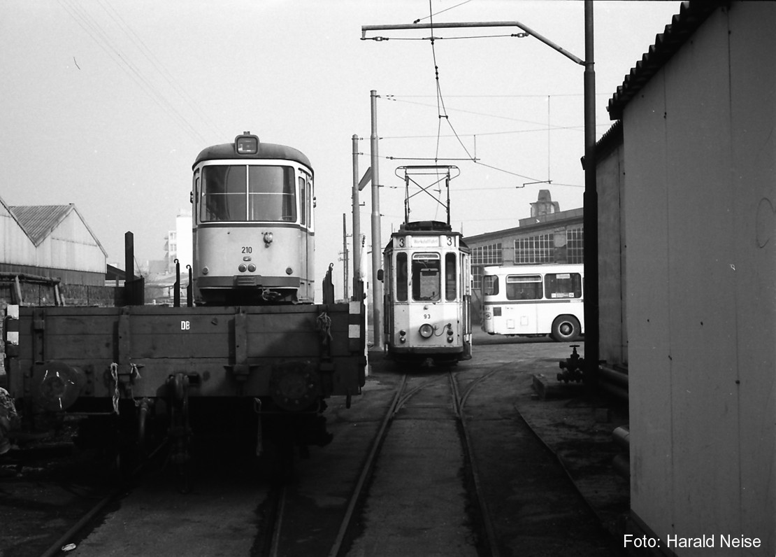 Rhein-Neckar, Duewag GT6 № 210; Mainz, Gastell ST2 № 93