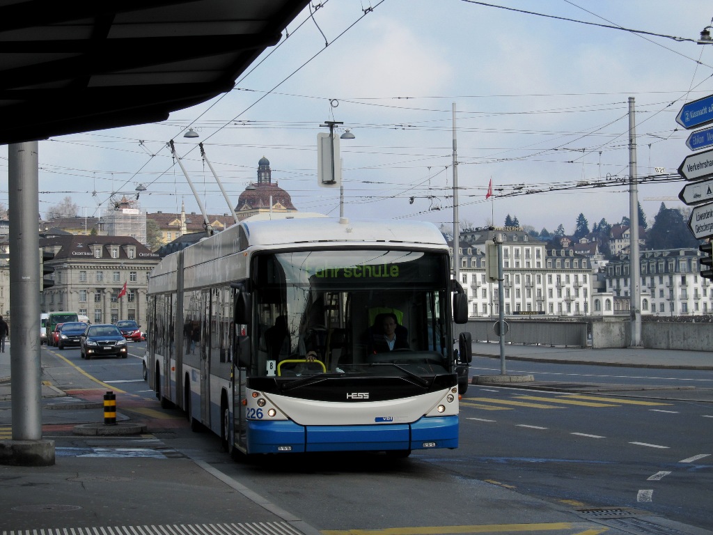 Люцерн, Hess SwissTrolley 3 (BGT-N2C) № 226