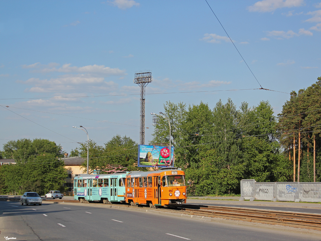 Jekatěrinburg, Tatra T3SU (2-door) č. 087