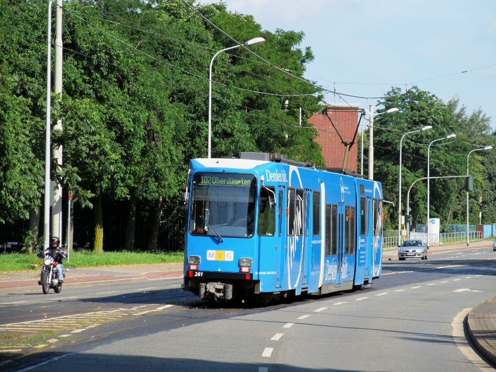 Essen - Mülheim an der Ruhr, Duewag M6C-NF № 281