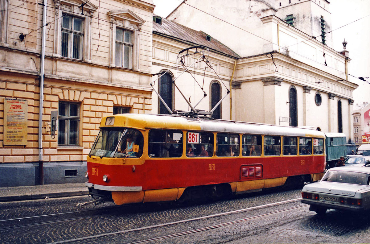 Lviv, Tatra T4SU # 861