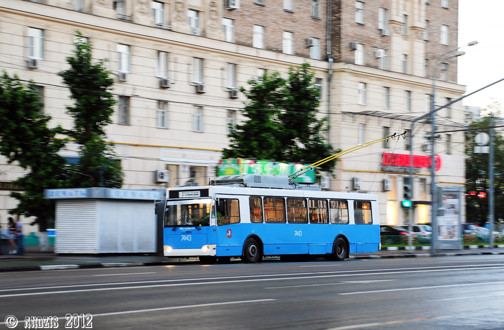 Москва, Тролза-5264.02 «Слобода» (КР МТрЗ) № 7443