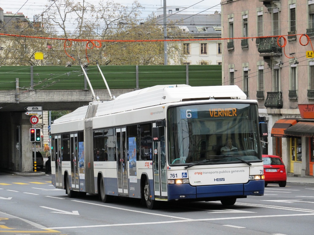 Женева, Hess SwissTrolley 3 (BGT-N2C) № 761
