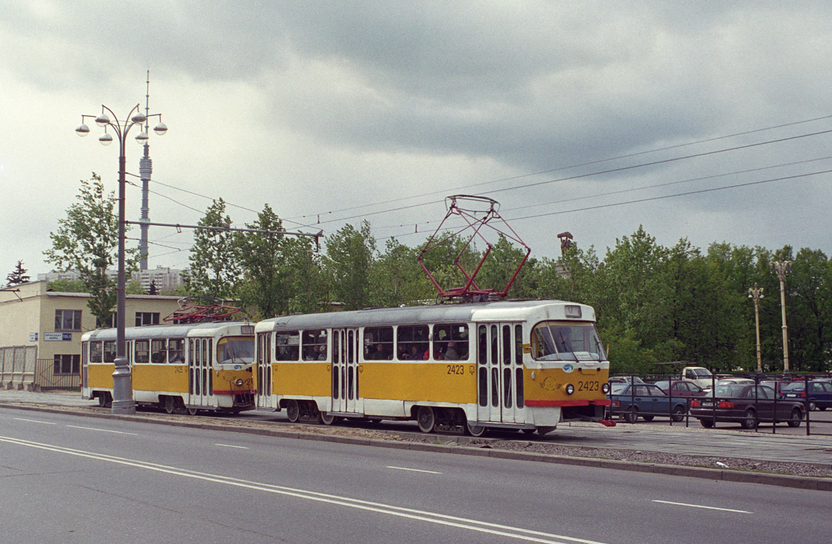 Масква, Tatra T3SU № 2423; Масква, Tatra T3SU № 2425