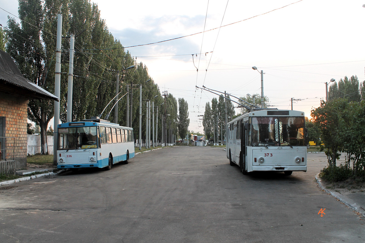 Киев, Škoda 14Tr04 № 336; Киев, Škoda 14Tr02/6 № 373