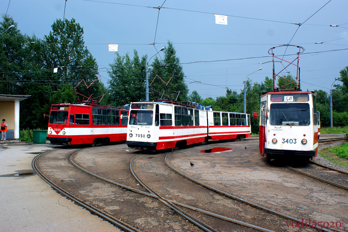 Санкт-Петербург, ЛВС-86К № 7050; Санкт-Петербург, ЛВС-86К № 3025; Санкт-Петербург, ЛВС-86К № 3403