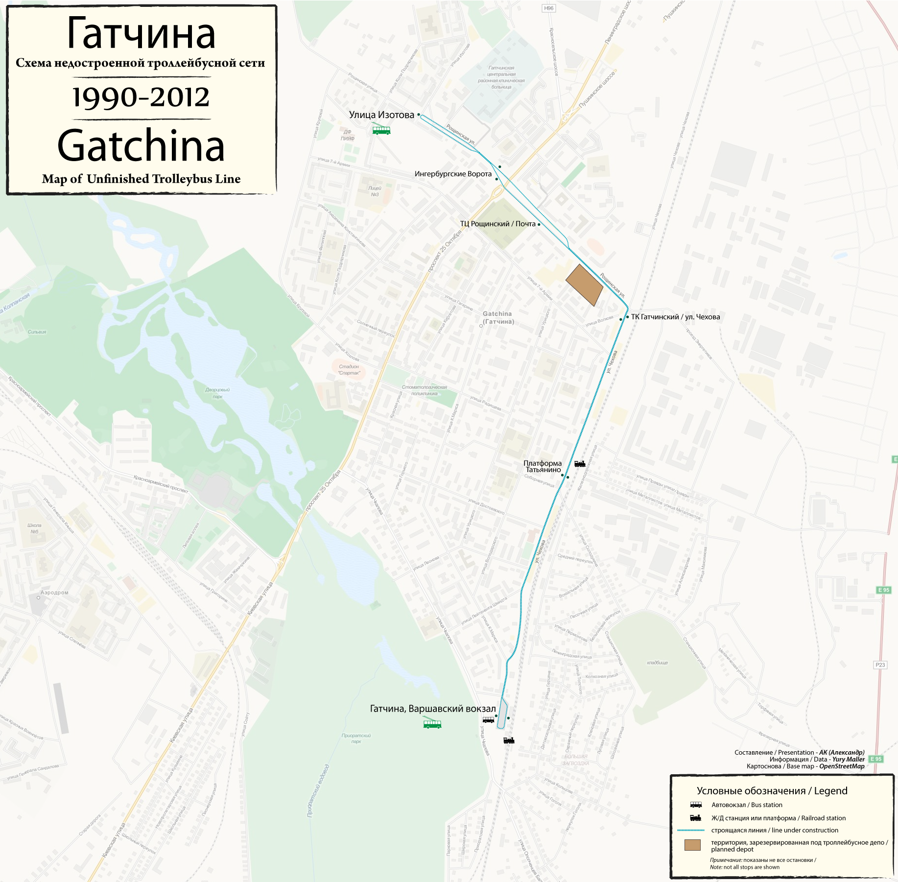 Gattschina — Maps