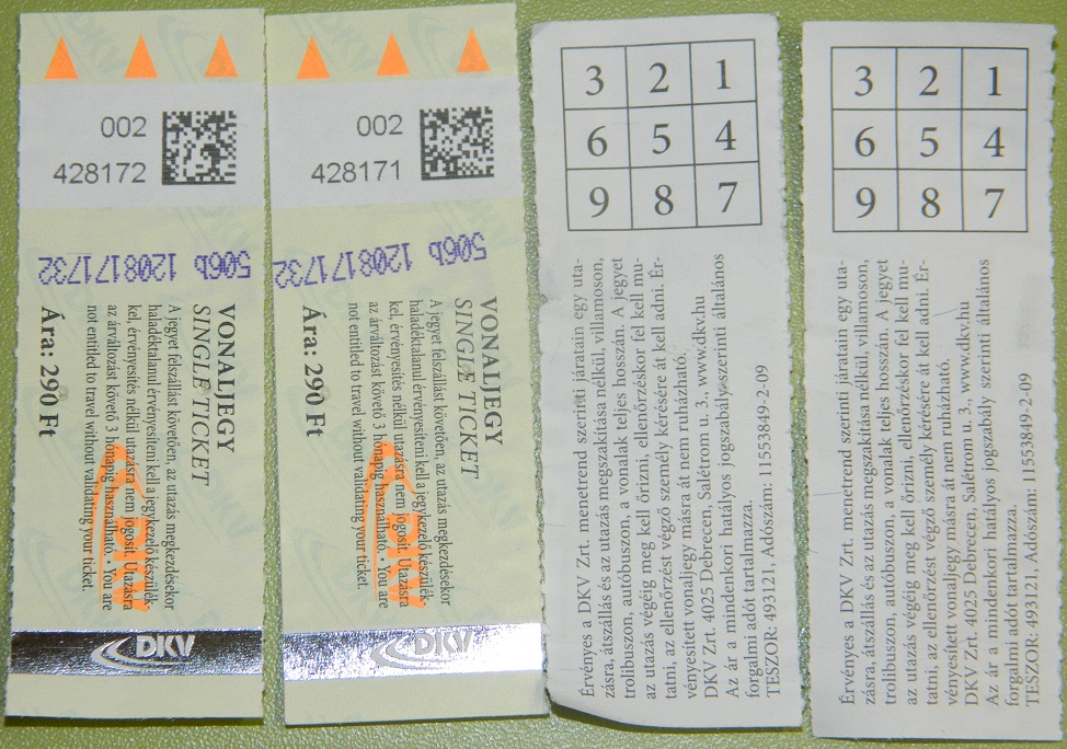 Debrecen — Tickets