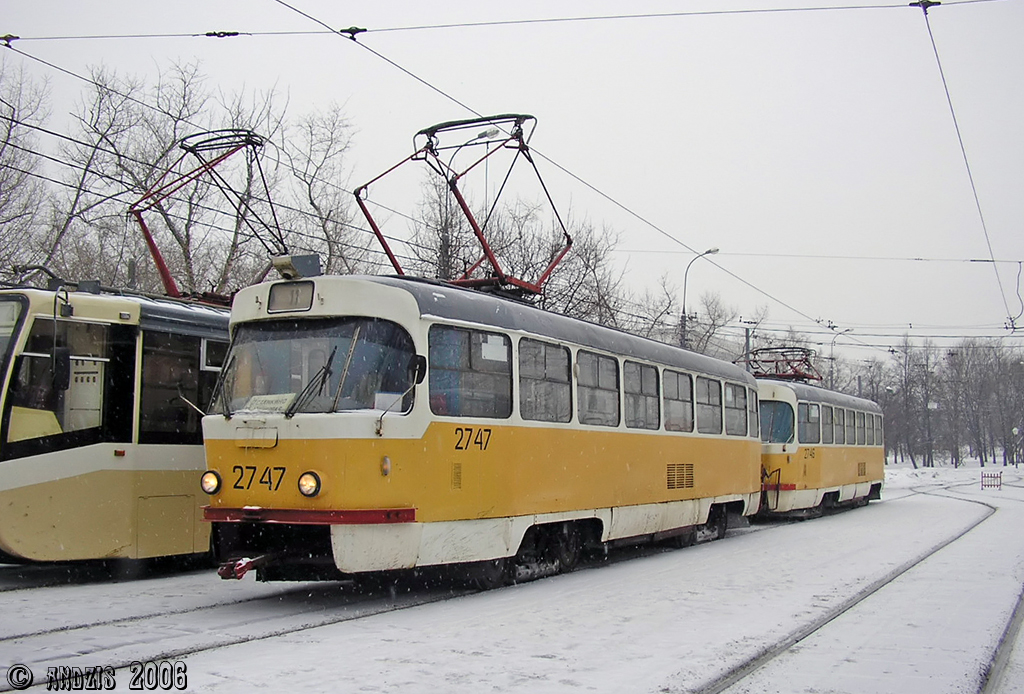 Moskva, Tatra T3SU № 2747