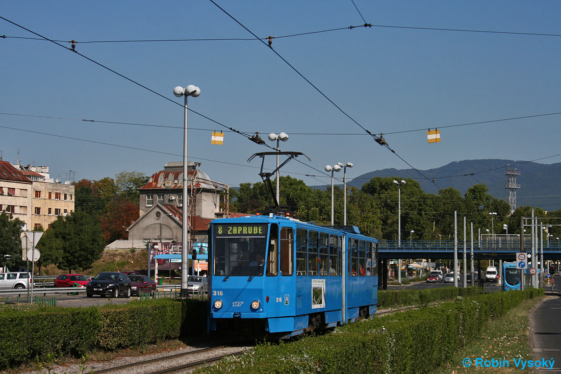 Zagreb, Tatra KT4YU № 316