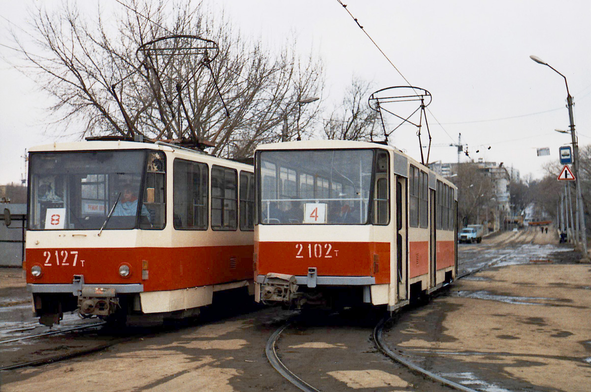 Липецк, Tatra T6B5SU № 2127; Липецк, Tatra T6B5SU № 2102