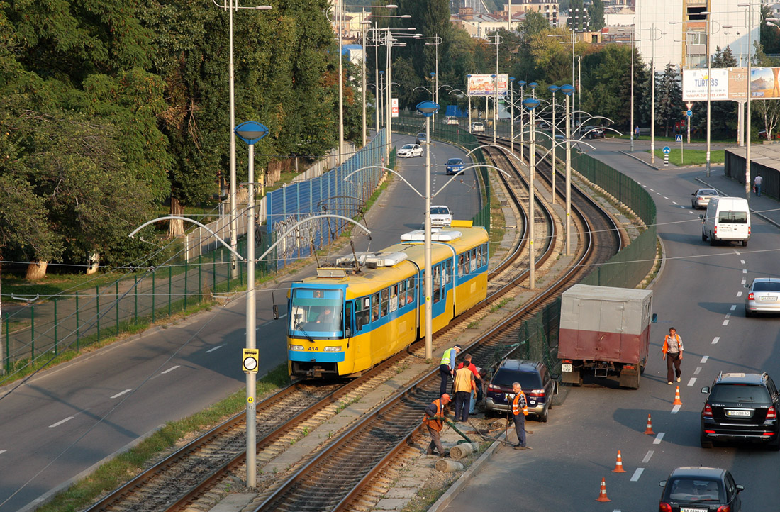Киев, KT3UA № 414; Киев — Трамвайные линии: Скоростной трамвай