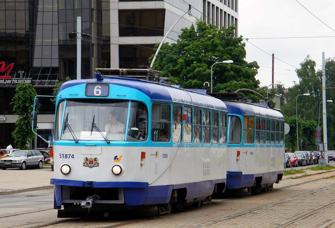 Рига, Tatra T3A № 51874