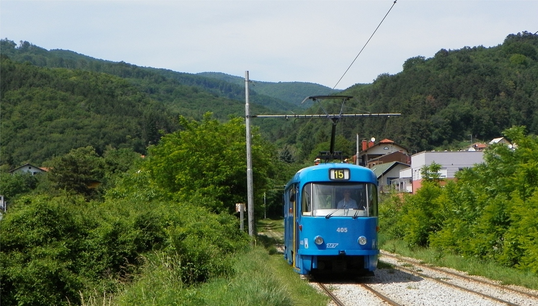 Zagreb, Tatra T4YU № 405