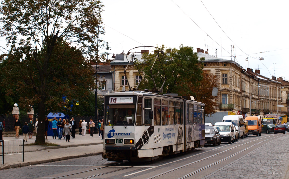 Львов, Tatra KT4D № 1162