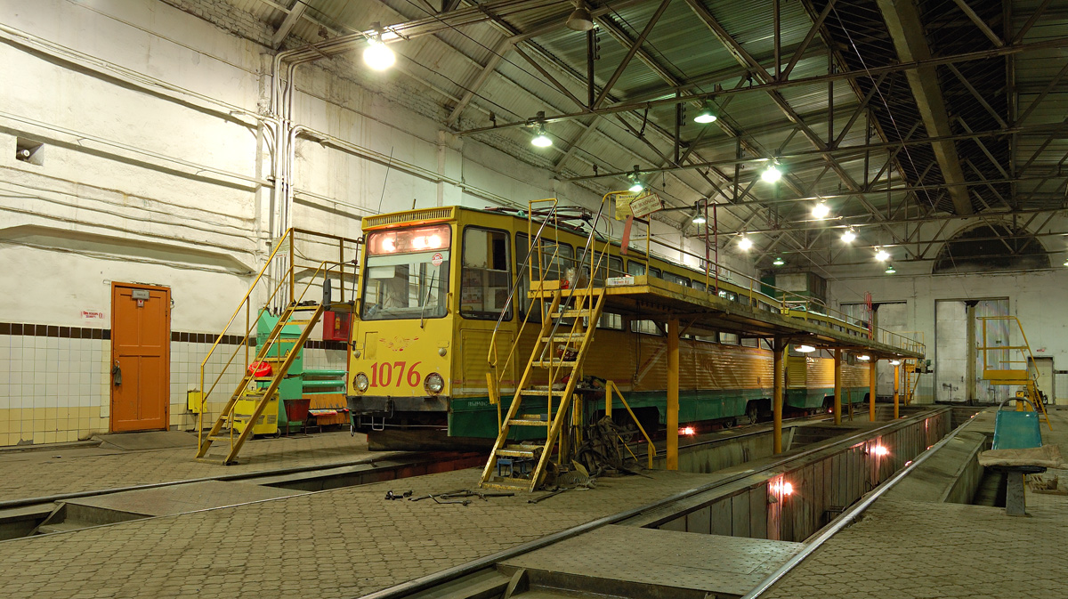 Магнитогорск, 71-605 (КТМ-5М3) № 1076; Магнитогорск — Трамвайное депо № 1 и ВРЗ
