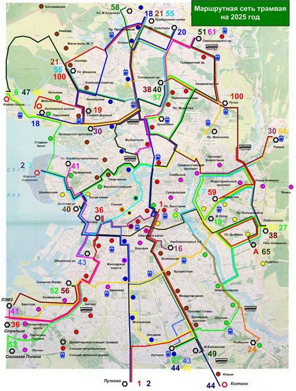 Санкт-Петербург — Общегородские схемы