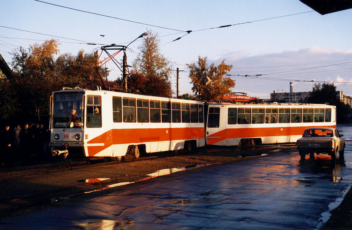Tver, 71-608K N°. 146; Tver, 71-608K N°. 140; Tver — Streetcar lines: Zavolzhsky district; Tver — Tver Tramway at the Turn of the XX and XXI Centuries (2000-2001)
