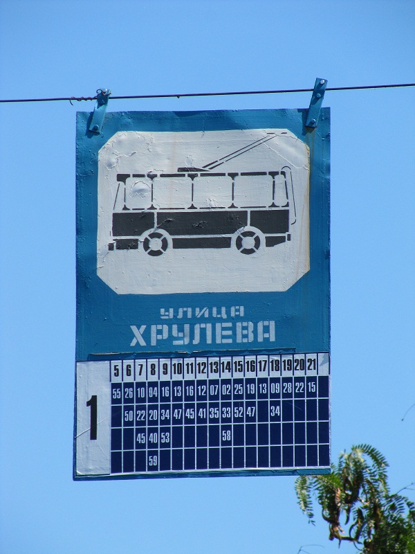 Sevastopol — Stop and route sings