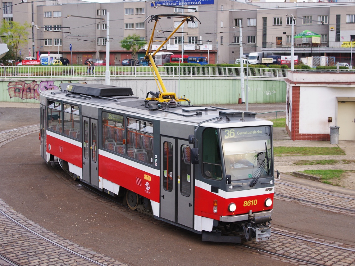 Prága, Tatra T6A5 — 8610; Prága — Terminus stations