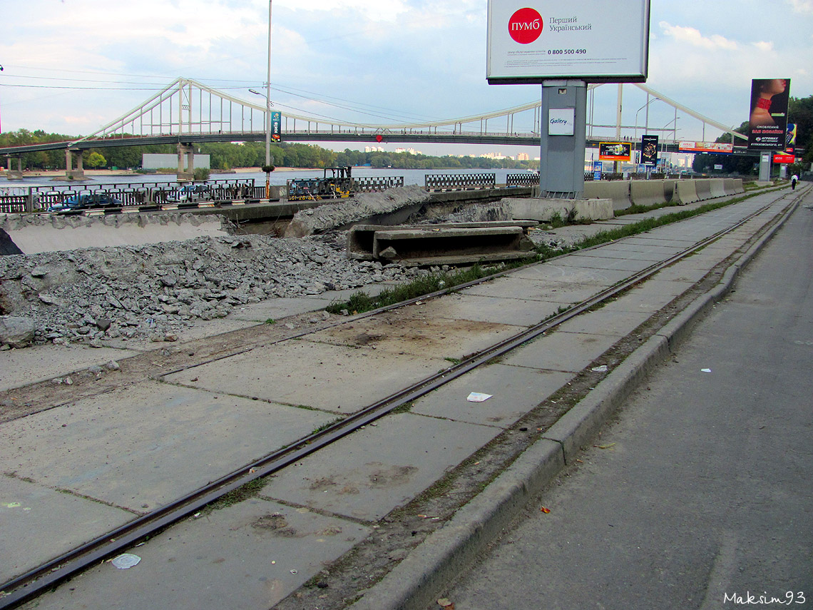 Киев — Трамвайные линии: Закрытые линии