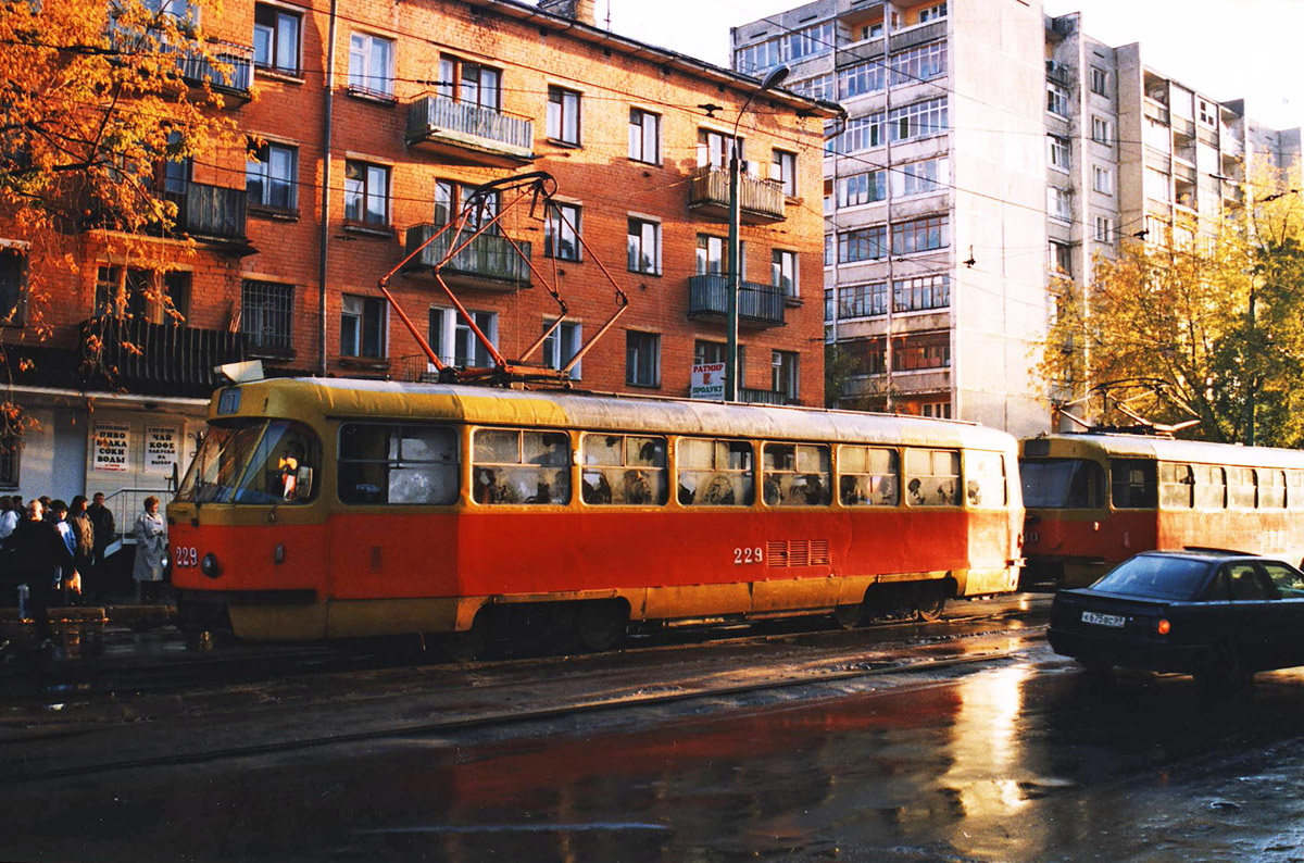 Тверь, Tatra T3SU № 229; Тверь — Тверской трамвай на рубеже XX и XXI вв. (2000 — 2001 гг.); Тверь — Трамвайные линии: Заволжский район