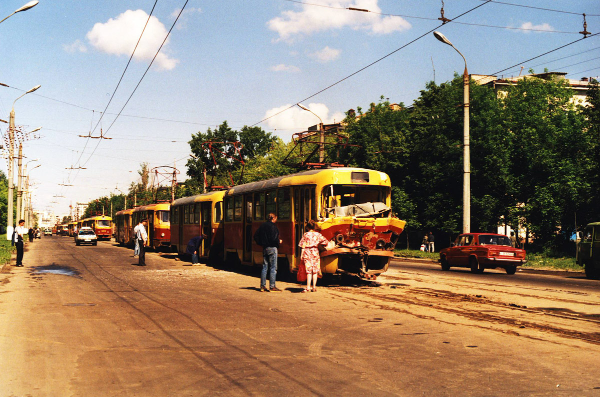 Tver, Tatra T3SU № 233; Tver — Tver streetcar in the 1990s.