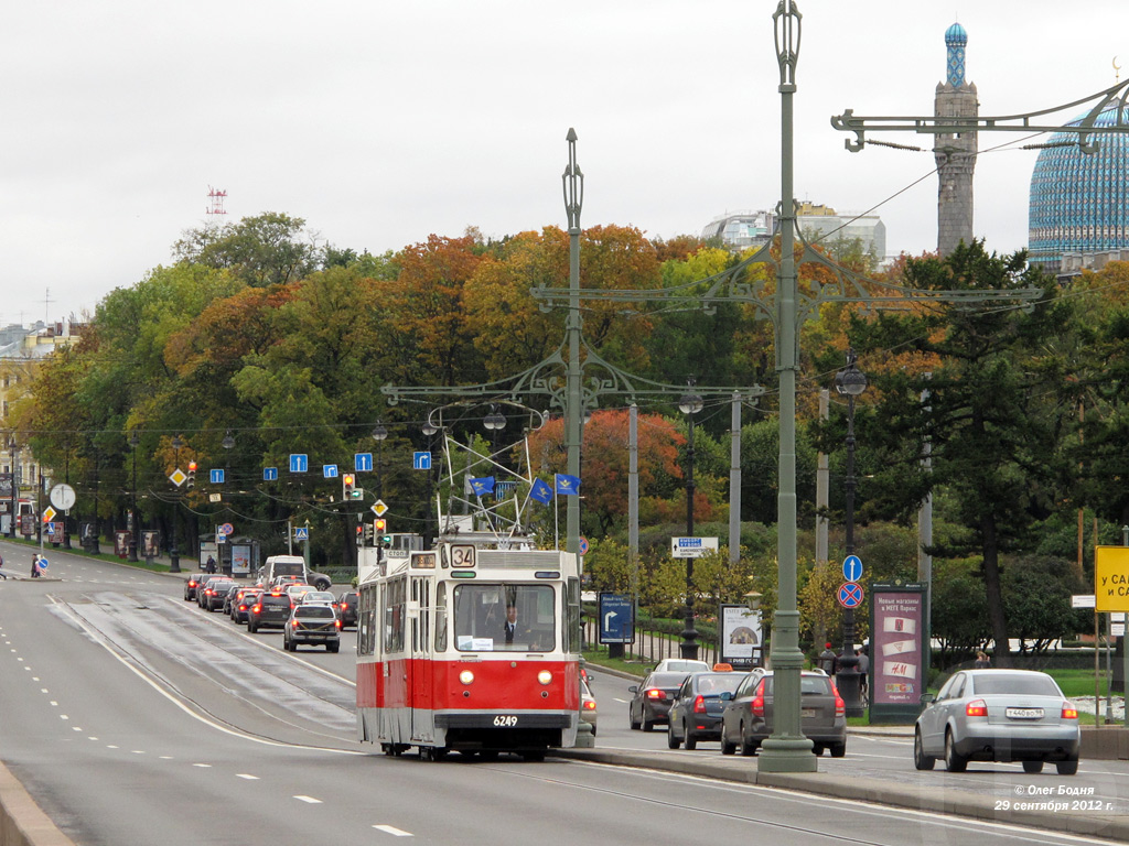 Sankt Peterburgas, LM-68 nr. 6249; Sankt Peterburgas — Petersburg tram 105 anniversary, parade of cars