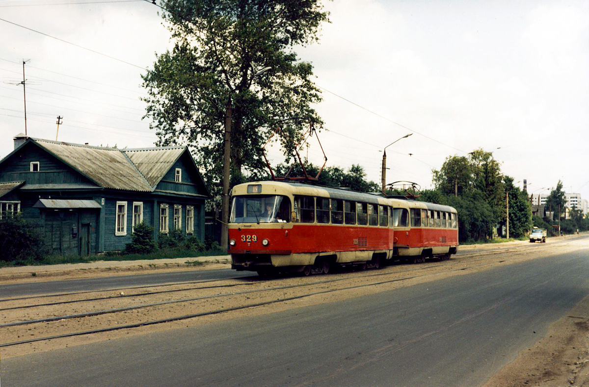 Тверь, Tatra T3SU № 329; Тверь — Тверской трамвай в 1990-е гг.