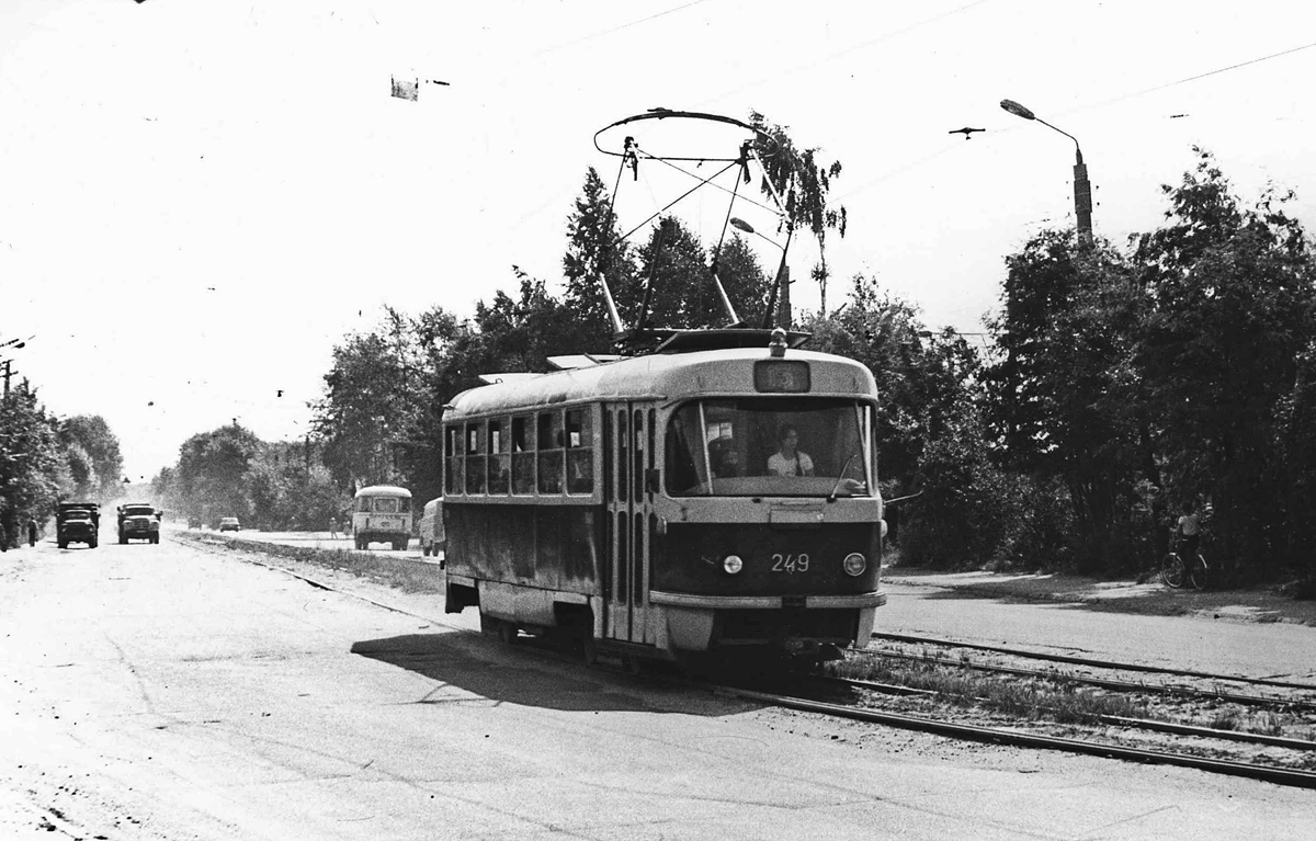 Тверь, Tatra T3SU (двухдверная) № 249; Тверь — Старые фотографии (1917—1991); Тверь — Трамвайные линии: Заволжский район