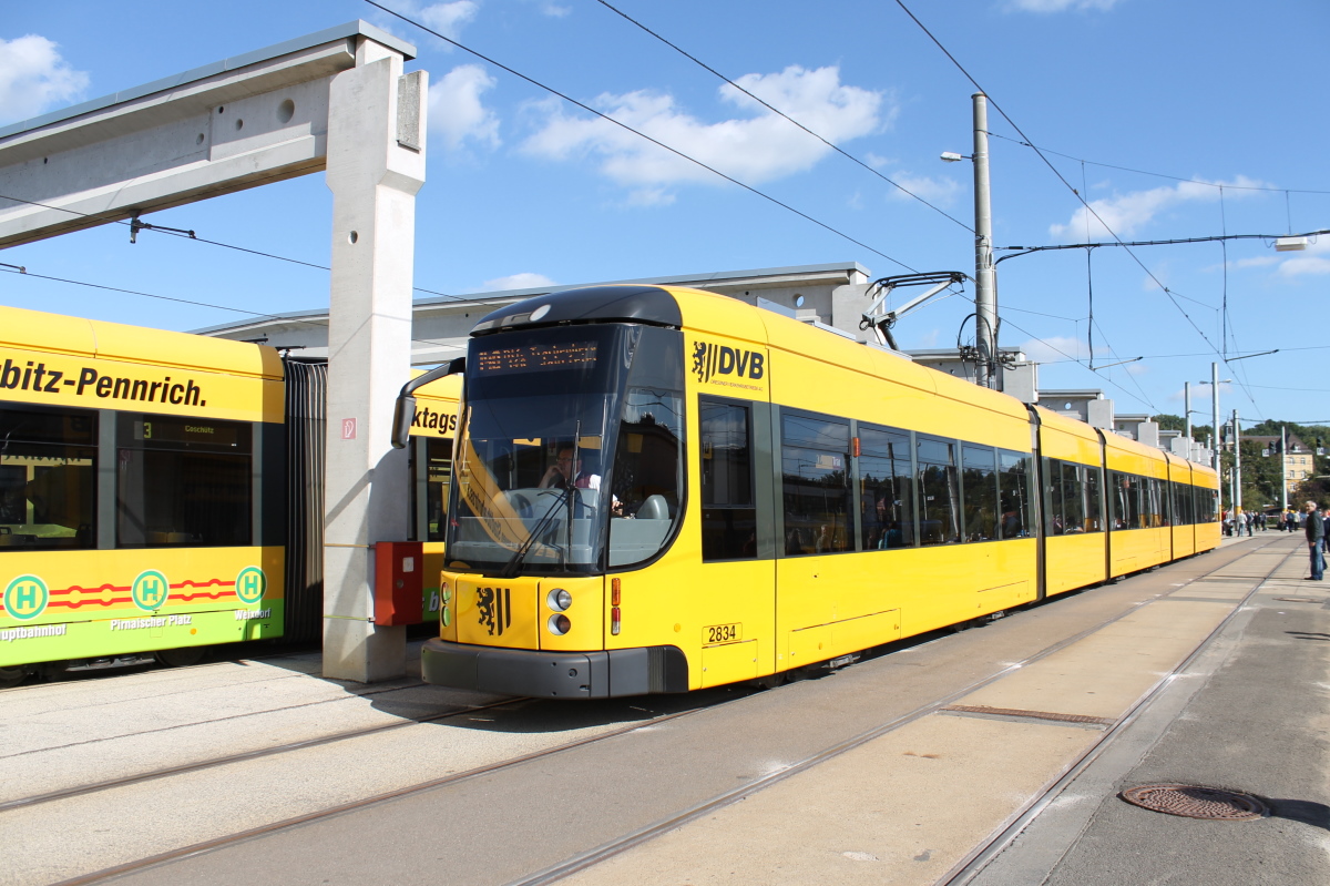 Дрезден, Bombardier NGT D12 DD № 2834; Дрезден — 140 лет трамвайному движению в Дрездене (29-30.09.2012)