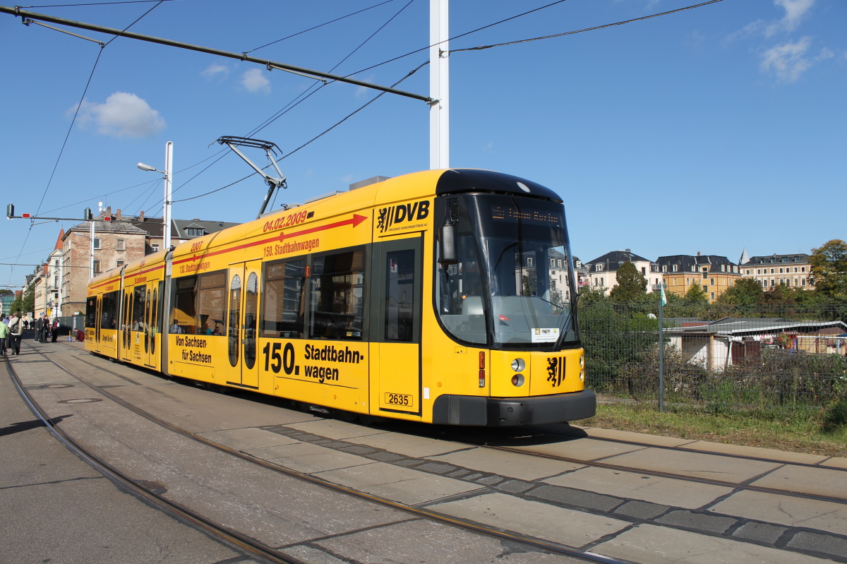 Дрезден, Bombardier NGT D8 DD 	 № 2635; Дрезден — 140 лет трамвайному движению в Дрездене (29-30.09.2012)
