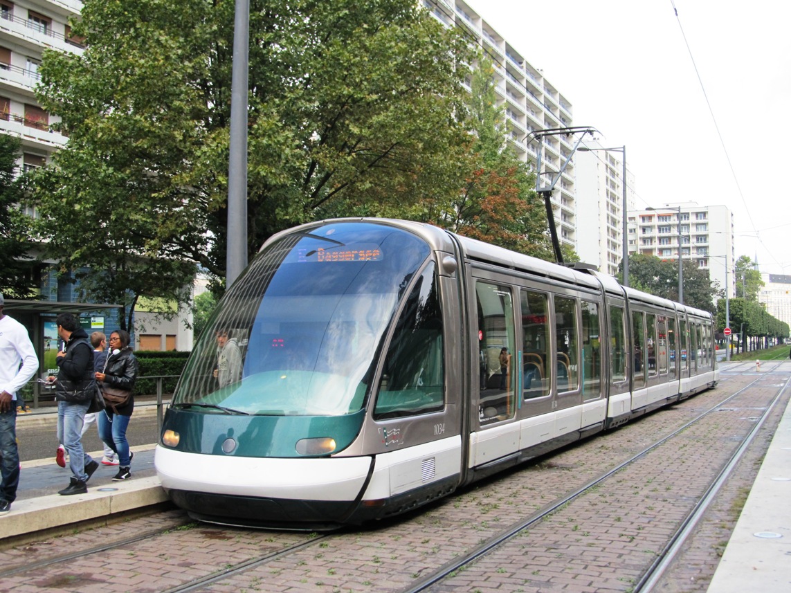 Strasbourg, Bombardier Eurotram (Flexity Outlook) č. 1034