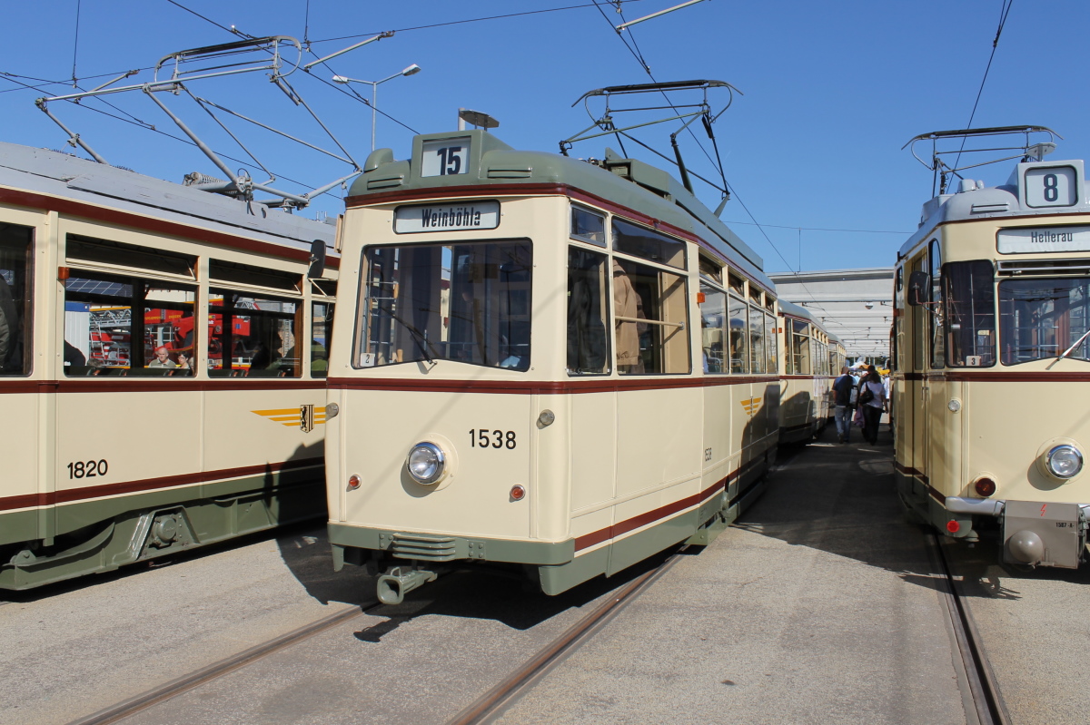 Дрезден, LOWA ET54 № 1538 (201 308); Дрезден — 140 лет трамвайному движению в Дрездене (29-30.09.2012)